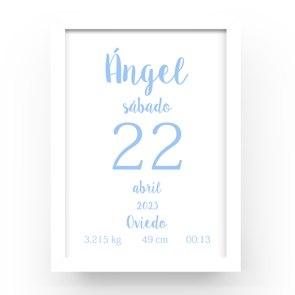 Cuadro personalizado Natalicio - Imagen 6