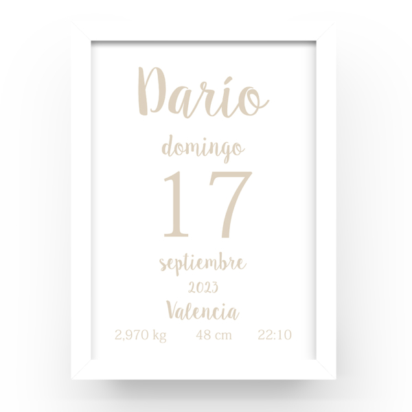 Cuadro personalizado Natalicio - Imagen 5
