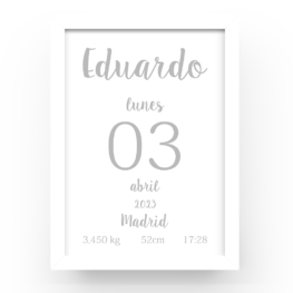 Cuadro personalizado Natalicio