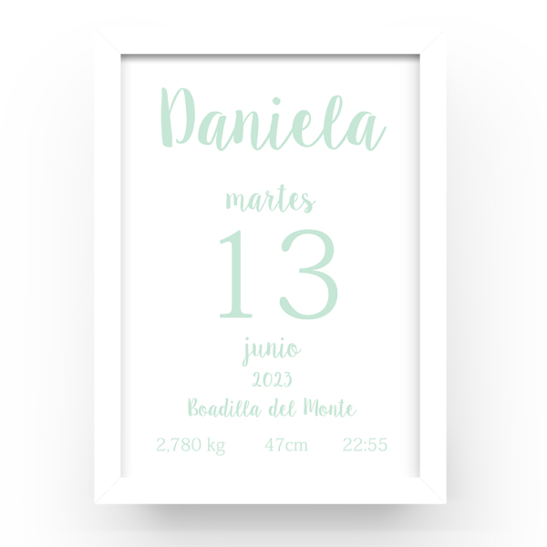 Cuadro personalizado Natalicio - Imagen 3