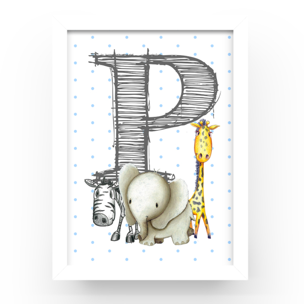 Cuadro personalizado Animales sabana topitos - Imagen 4