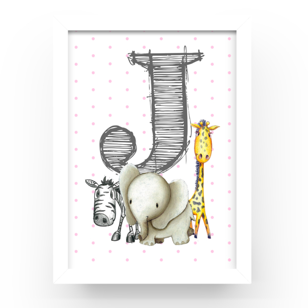 Cuadro personalizado Animales sabana topitos - Imagen 2