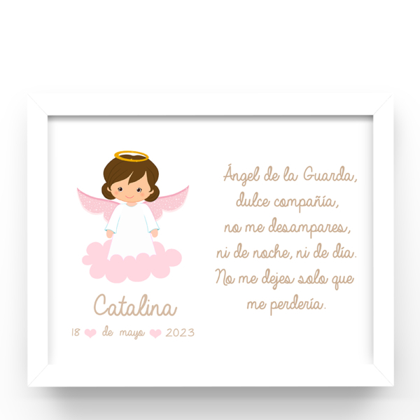 Cuadro personalizado Angelito oración - Imagen 3