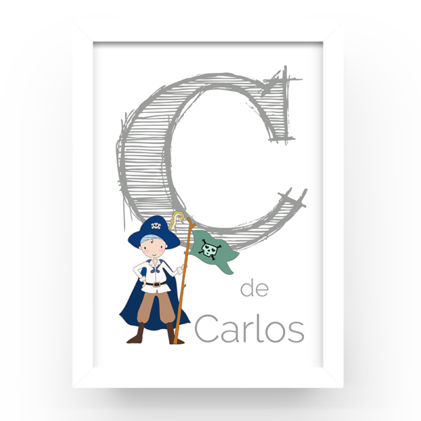 Cuadro personalizado pirata inicial