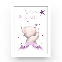 Cuadro personalizado Sueña bonito panda