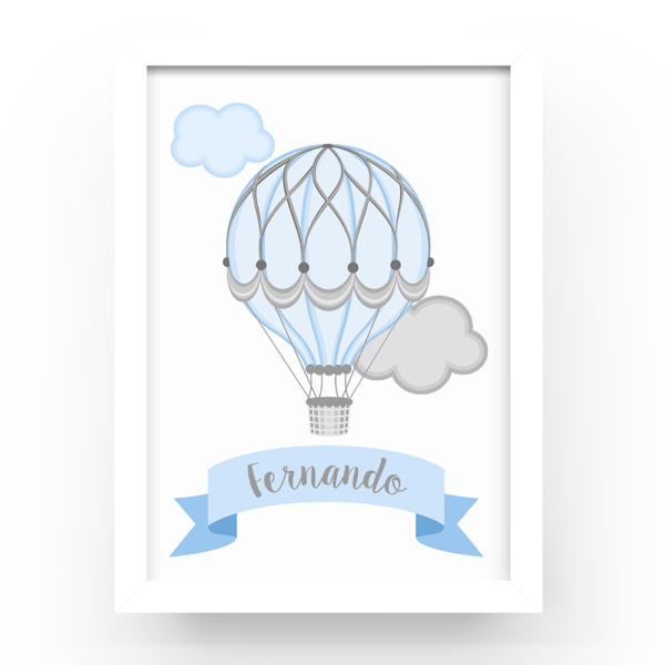 Cuadro personalizado Globo nubes - Imagen 2