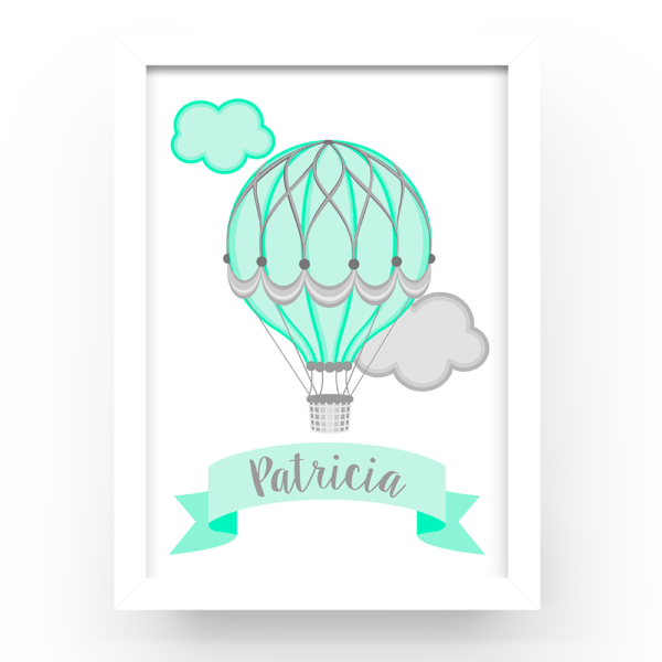 Cuadro personalizado Globo nubes - Imagen 3