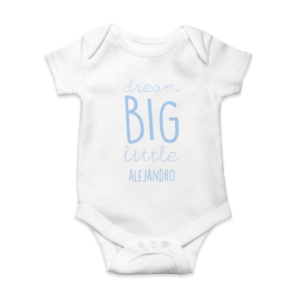 Body bebé personalizado Dream big - Imagen 9