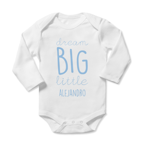 Body bebé personalizado Dream big - Imagen 10
