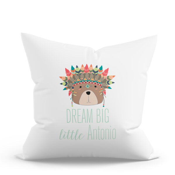 COJÍN PERSONALIZADO OSO TRIBAL DREAM