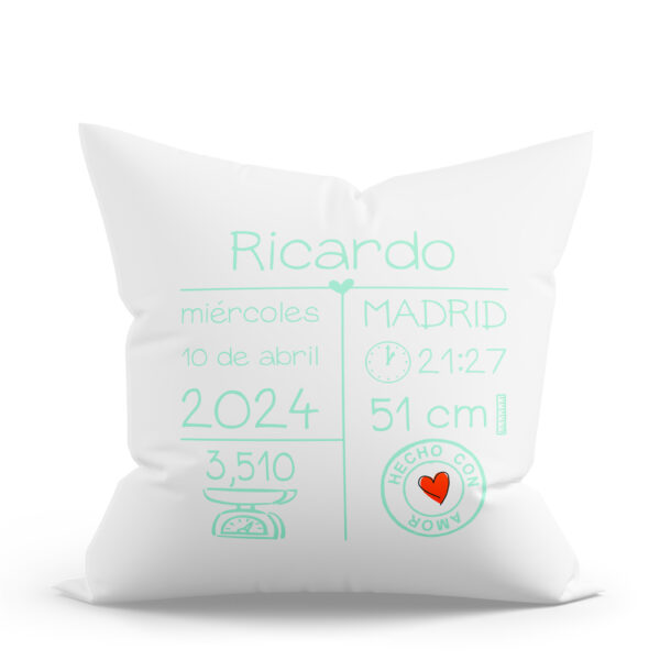 COJÍN PERSONALIZADO SELLO AMOR - Imagen 3