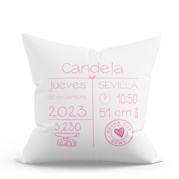 COJÍN PERSONALIZADO SELLO AMOR