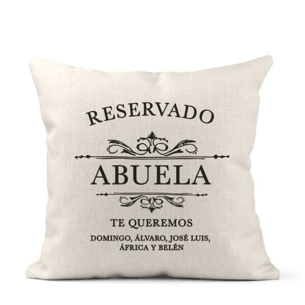 COJÍN PERSONALIZADO RESERVADO