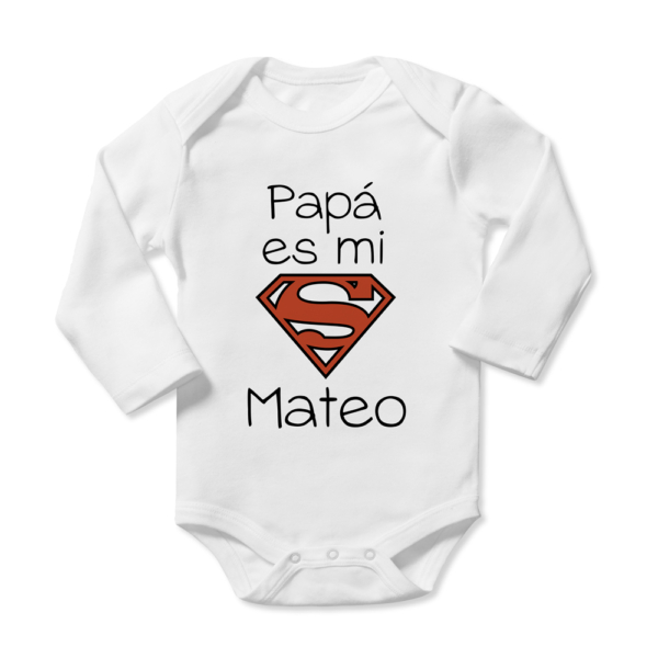 Body bebé personalizado superman - Imagen 2