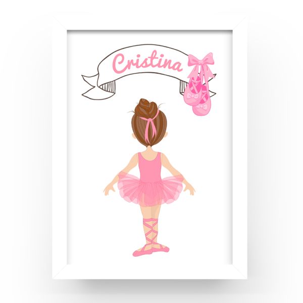 Cuadro personalizado Bailarina espalda
