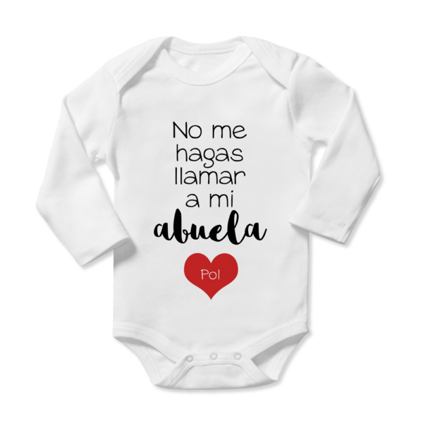 Body bebé personalizado Llamar - Imagen 2
