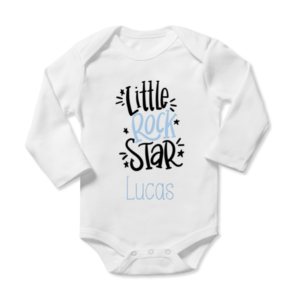 Body bebé personalizado Rock Star - Imagen 6