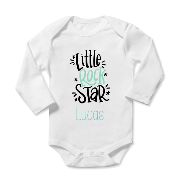 Body bebé personalizado Rock Star - Imagen 2