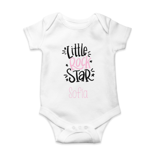 Body bebé personalizado Rock Star - Imagen 3