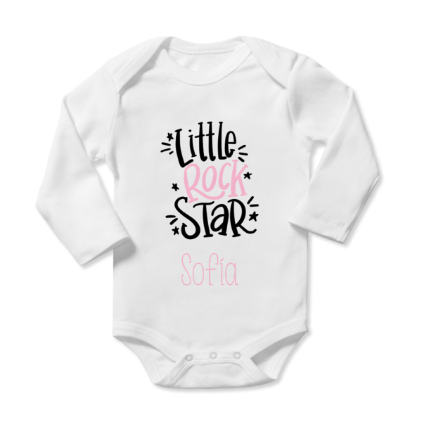 Body bebé personalizado Rock Star - Imagen 4