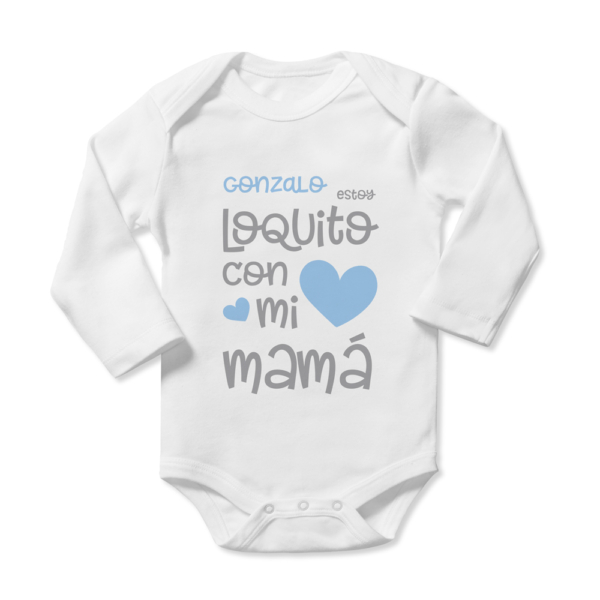 Body bebé personalizado Loquita - Imagen 2