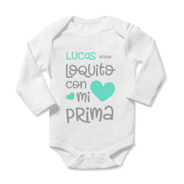 Body bebé personalizado Loquita - Imagen 6