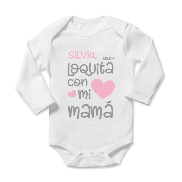 Body bebé personalizado Loquita - Imagen 4