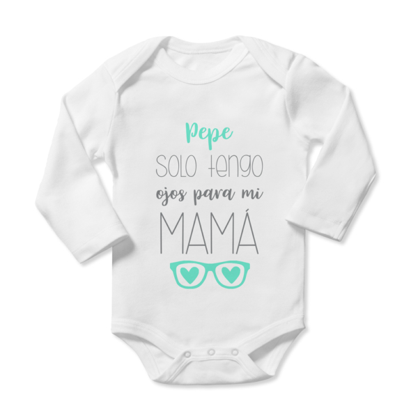 Body bebé personalizado Ojos - Imagen 2