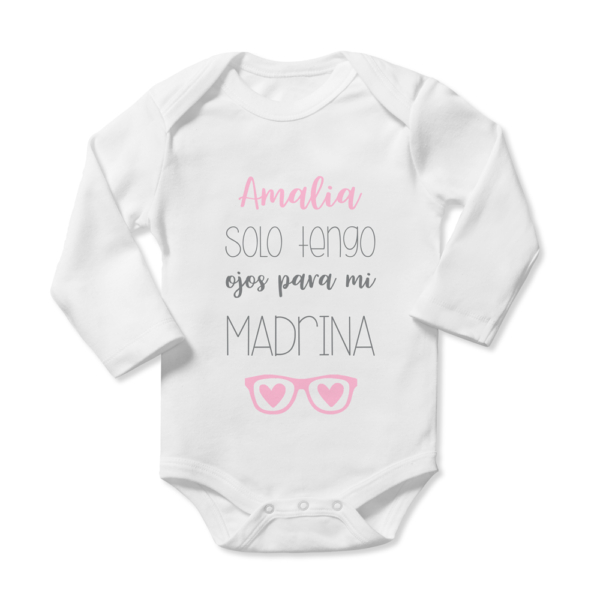 Body bebé personalizado Ojos - Imagen 4