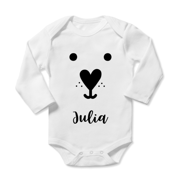 Body bebé personalizado Osito corazón - Imagen 2