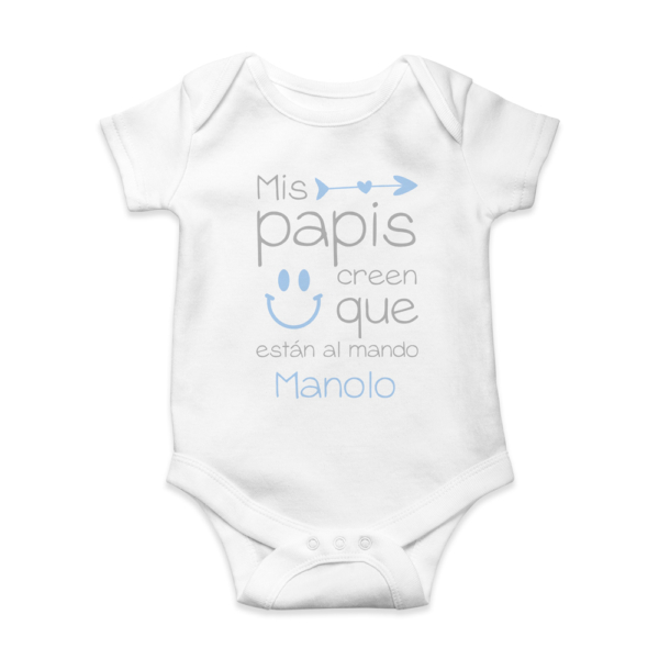 Body bebé personalizado Papás al mando