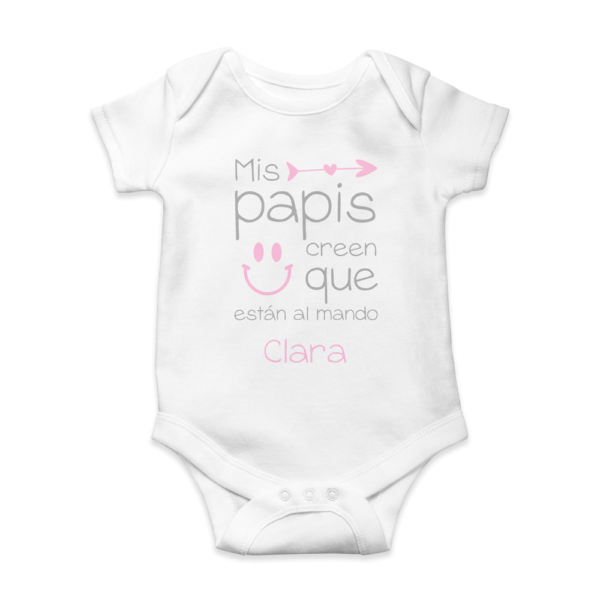 Body bebé personalizado Papás al mando - Imagen 5