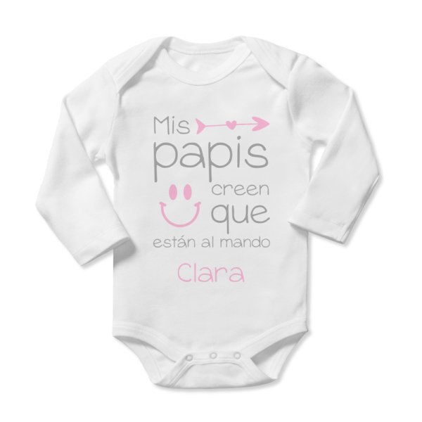 Body bebé personalizado Papás al mando - Imagen 6