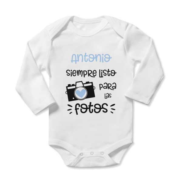 Body bebé personalizado Siempre fotos - Imagen 4
