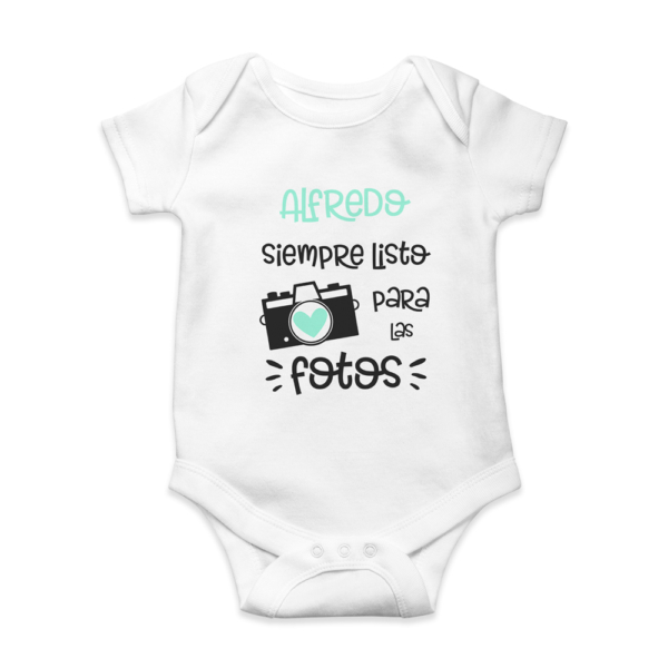Body bebé personalizado Siempre fotos - Imagen 5