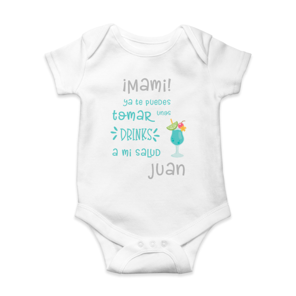 Body bebé personalizado Drinks - Imagen 3