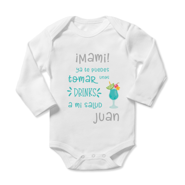 Body bebé personalizado Drinks - Imagen 4