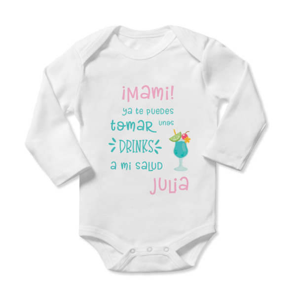 Body bebé personalizado Drinks - Imagen 2