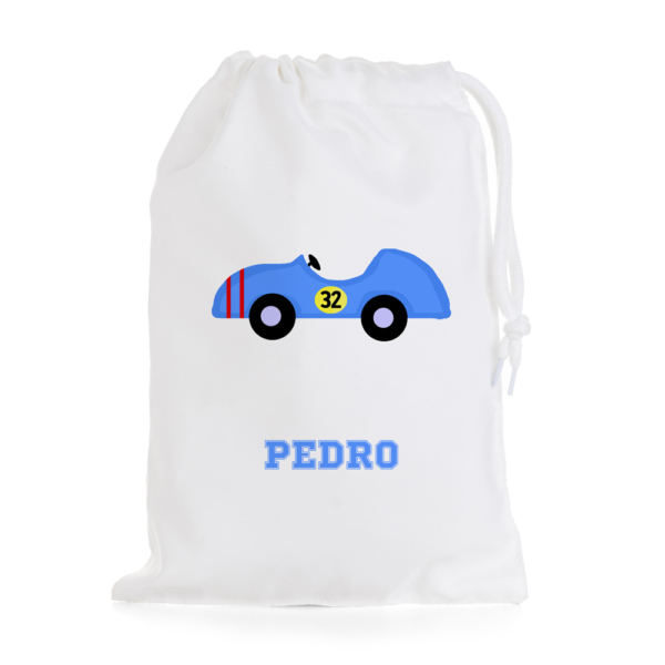 BOLSA DE MERIENDA PERSONALIZADA COCHE CARRERAS - Imagen 2