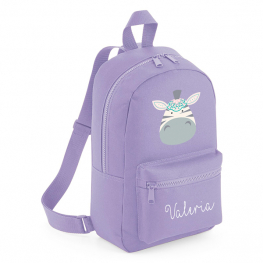 MOCHILA MINI PERSONALIZADA CEBRA BOHO