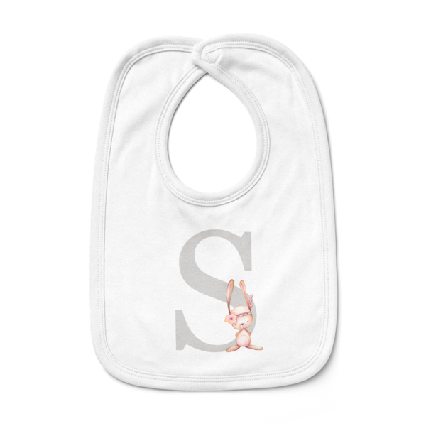 Babero bebé personalizado Conejita pluma