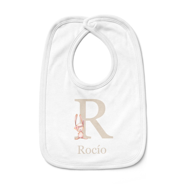 Babero bebé personalizado Conejita pluma - Imagen 8