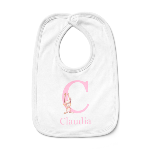 Babero bebé personalizado Conejita pluma - Imagen 6