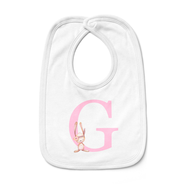 Babero bebé personalizado Conejita pluma - Imagen 5