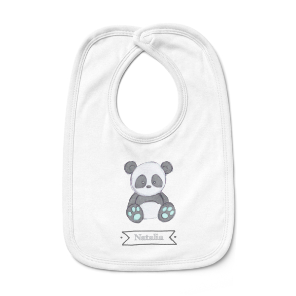 Babero bebé personalizado Panda - Imagen 3