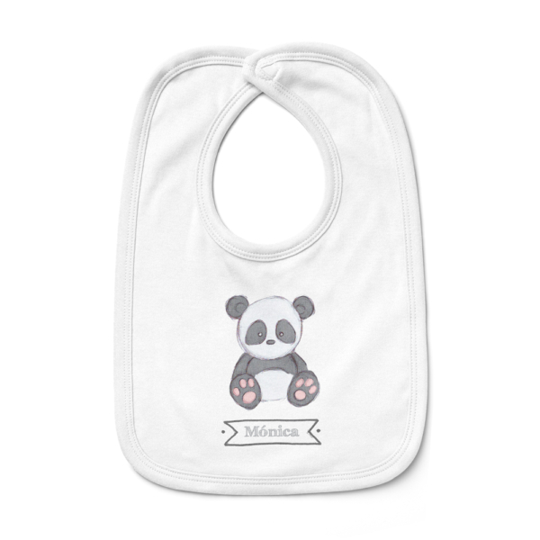 Babero bebé personalizado Panda - Imagen 2