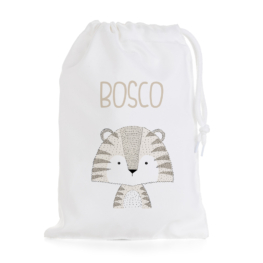 BOLSA DE MERIENDA PERSONALIZADA TIGRE RAYITAS