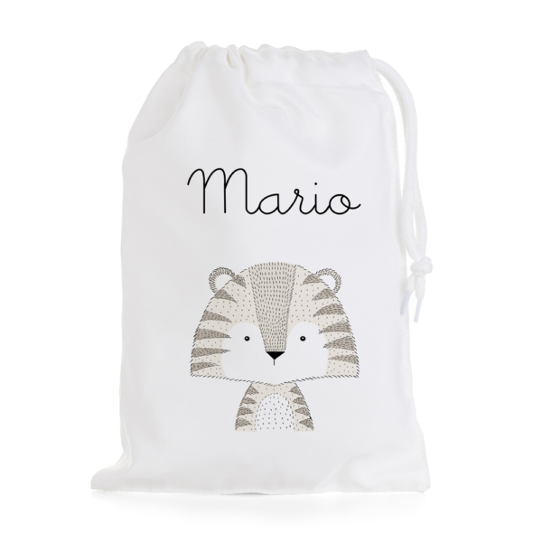 BOLSA DE MERIENDA PERSONALIZADA TIGRE RAYITAS - Imagen 3