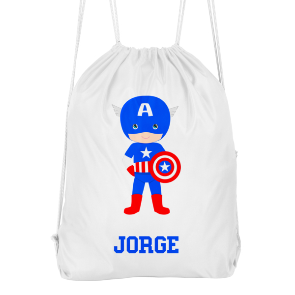 Mochila cuerdas personalizada Superhéroe - Imagen 3