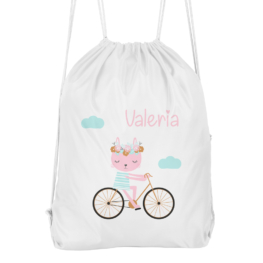 Mochila cuerdas Conejita bicicleta
